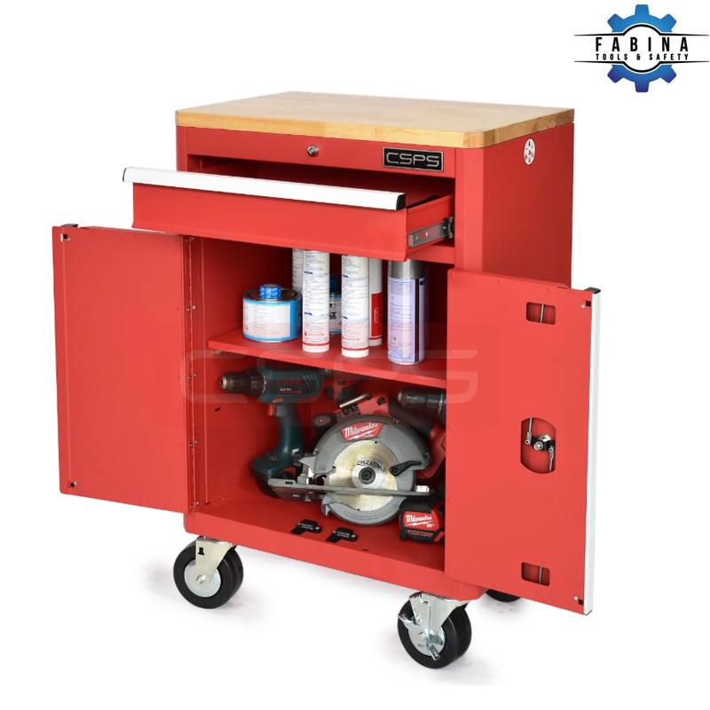 Làm việc hiệu quả hơn khi tủ dụng cụ có bánh xe luôn ở vị trí bạn cần