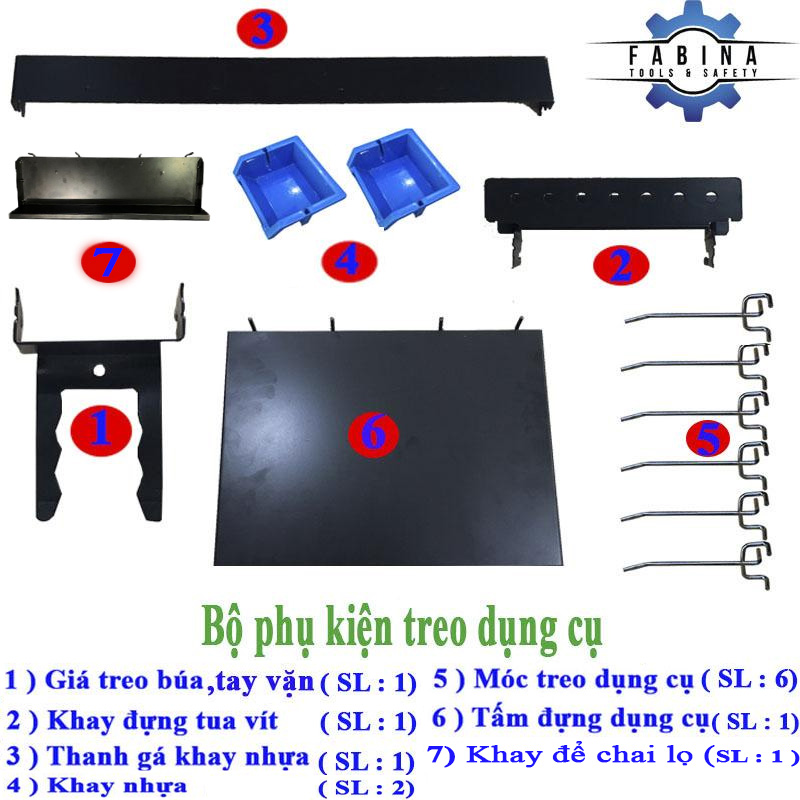 Bộ dụng cụ treo kệ chuyên dụng