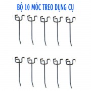 Bộ 10 móc treo dụng cụ vách lưới Pegboard 10cm