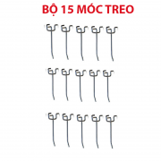 Bộ 15 móc treo dụng cụ vách lưới Pegboard 10cm