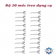 Bộ 20 móc treo dụng cụ vách lưới Pegboard 10cm