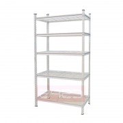 Kệ 5 tầng tấm lưới CSPS màu trắng ngang 107cm