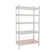 Kệ 5 tầng tấm lưới CSPS màu trắng ngang 122cm