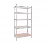 Kệ 5 tầng tấm lưới CSPS màu trắng ngang 76cm