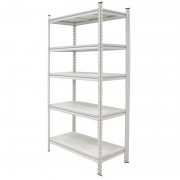 Kệ 5 tầng tấm thép CSPS màu trắng ngang 107cm