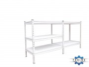 Kệ tấm thép thấp màu trắng 152cmW x 35cmD x 91cmH