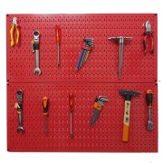 Tấm lưới đôi Pegboard màu đỏ treo tường FABINA - 2 tấm