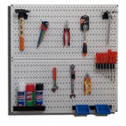 Tấm lưới đôi Pegboard màu trắng kèm phụ kiện treo FABINA - 2 tấm