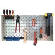 Tấm lưới Pegboard mạ kẽm kèm phụ kiện treo FABINA