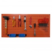 Tấm lưới Pegboard màu cam kèm phụ kiện treo FABINA