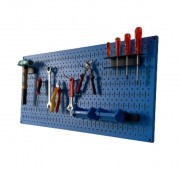 Tấm lưới Pegboard xanh dương mờ kèm phụ kiện treo FABINA