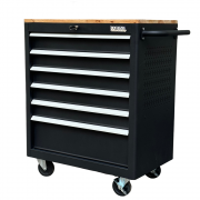 Tủ dụng cụ 6 hộc kéo màu đen Fabina