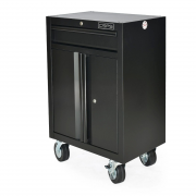 Tool cabinet 61cm - 01 black drawer with wheels (black handle)