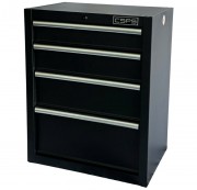 Tủ dụng cụ CSPS 61cm - 04 hộc kéo màu đen (tay cầm trắng)