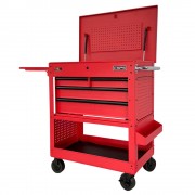 CSPS tool cabinet with 4 drawers, matte black, soft closing rails