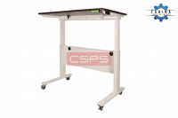 CSPS electric height adjustable table 117cm white