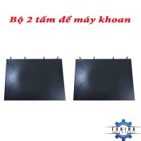 Set of 2 plates for drilling machines