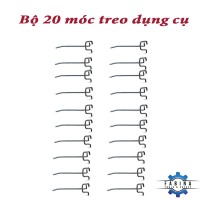 Bộ 20 móc treo dụng cụ vách lưới Pegboard