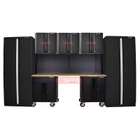 Set of 08 black tool cabinets CSPS – 335cm