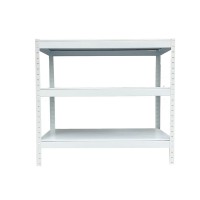 FABINA white steel plate 3-tier shelf 100cm