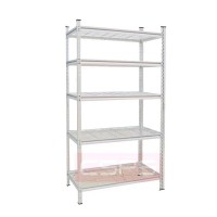 Kệ 5 tầng tấm lưới CSPS màu trắng ngang 122cm