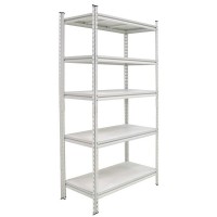 Kệ 5 tầng tấm thép CSPS màu trắng ngang 122cm