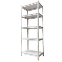 5 tier flexible shelf 61x35x183cm white color