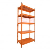 Kệ 5 tầng tấm thép CSPS màu Cam ngang 76 cm