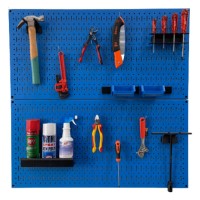 Tấm lưới đôi Pegboard xanh dương mờ kèm phụ kiện treo FABINA - 2 tấm