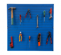 Tấm lưới đôi Pegboard xanh dương mờ treo tường FABINA - 2 tấm