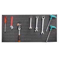 Tấm lưới Pegboard màu đen treo tường đa năng FABINA