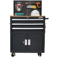 FABINA yellow 3-tier trolley