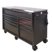 High-grade 10 drawer black tool cabinet with electronic height adjustment CSPS