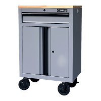 Tủ dụng cụ CSPS 61cm - 01 hộc kéo màu xám kèm bánh xe, ván gỗ