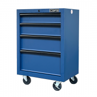 CSPS 61cm Blue Tool Cabinet with FBN Casters 12cm – 4 Drawers