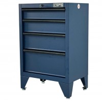 CSPS Matt Blue tool cabinet 61cm including cabinet legs - 04 drawers