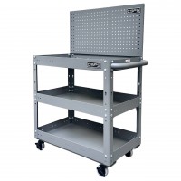 Xe đẩy CSPS 3 ngăn 71cm màu xám kèm vách lưới