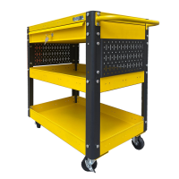 Fabina yellow multi-function trolley 3 drawers 1 drawer