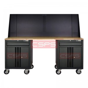 Bàn Nguội Cơ Khí CSPS Màu Đen 183cm - 02 hộc kéo