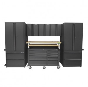 Bộ 10 tủ dụng cụ CSPS màu đen – 366cm