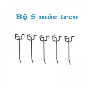 Bộ 5 móc treo dụng cụ vách lưới 10cm