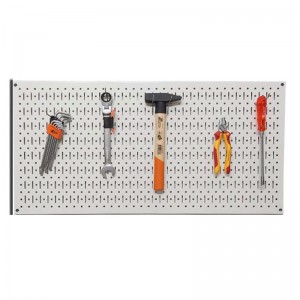 Tấm lưới Pegboard 120cm x 60cm màu trắng treo tường đa năng FABINA