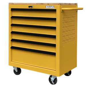 Tủ dụng cụ 6 hộc kéo màu vàng nhám Fabina