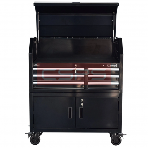 Tủ dụng cụ CSPS 104cm - 06 hộc kéo màu đen có bánh xe