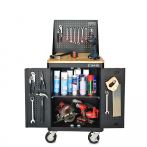 Tủ dụng cụ CSPS 61cm - 00 hộc kéo màu đen kèm vách lưới