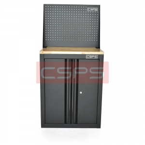 Tủ dụng cụ CSPS 61cm - 00 hộc kéo màu đen kèm ván gỗ vách lưới