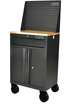 Tủ dụng cụ CSPS 61cm - 01 hộc kéo màu đen kèm vách lưới