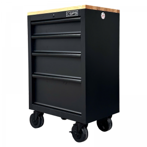 Tủ dụng cụ CSPS 61cm - 04 hộc kéo màu đen kèm bánh xe và ván gỗ