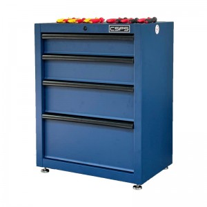 Tủ dụng cụ CSPS 61cm - 04 hộc kéo màu xanh dương kèm chân tăng chỉnh