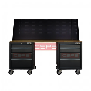 Bàn Nguội Cơ Khí CSPS 183cm - 08 hộc kéo màu đen